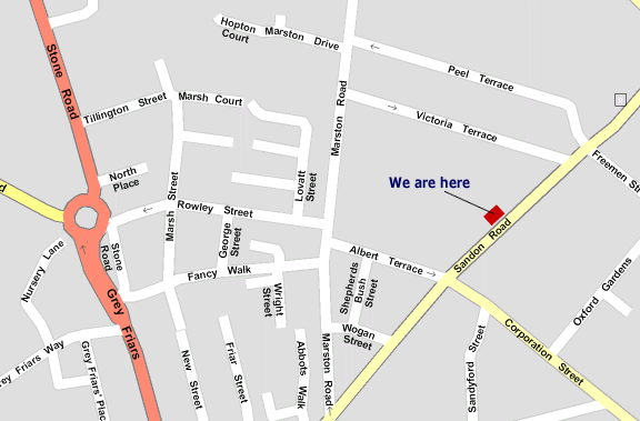 Map of Stafford